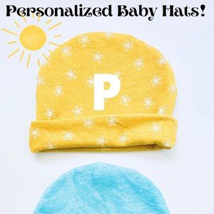 Personalized baby hat, custom baby hat, custom baby beanie, monogramed baby hat